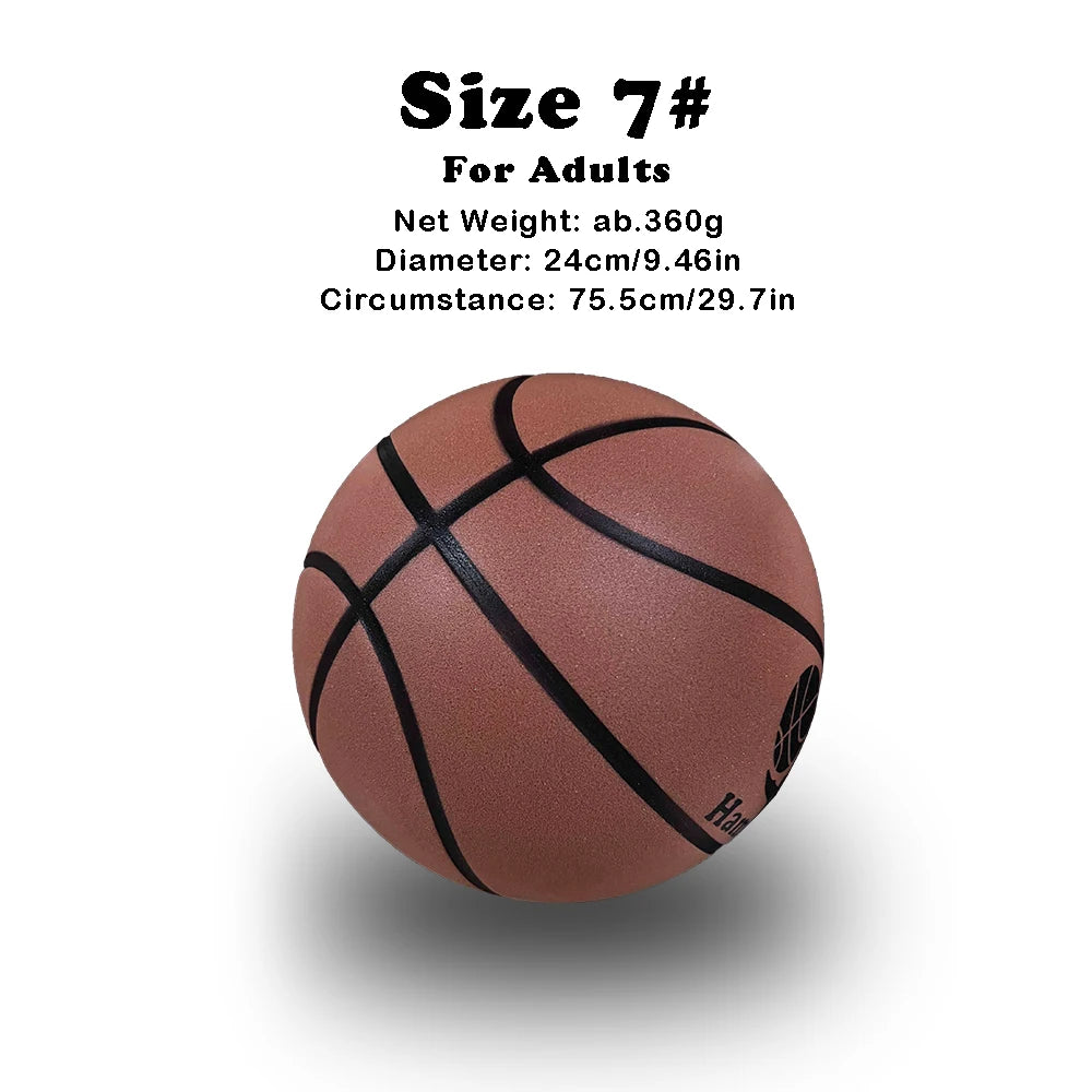 Grooved Silent Basketball 29.5''/27.5''Foam Basketball Indoor Training Silent Ball Dribbling Quietly Bounce Basketball No Noise